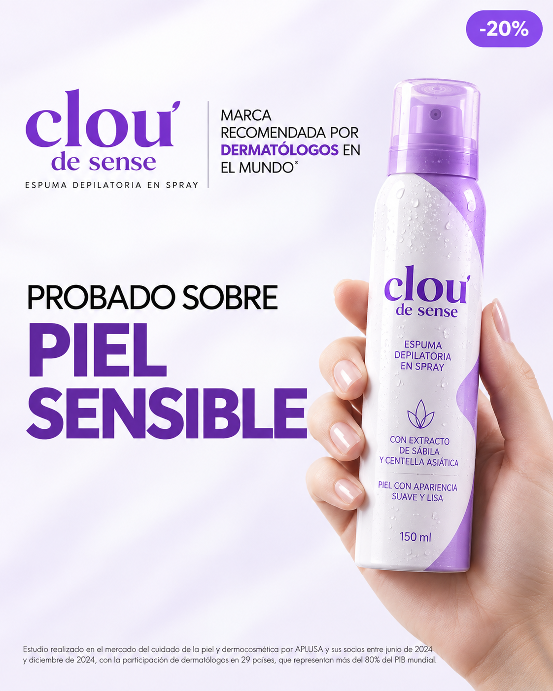Clou de Sense™ – Espuma Depilatoria en Spray