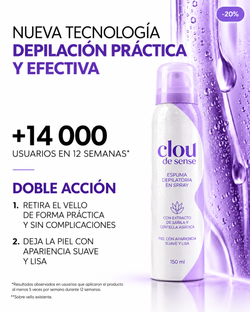 Clou de Sense™ – Espuma Depilatoria en Spray - imagen 4